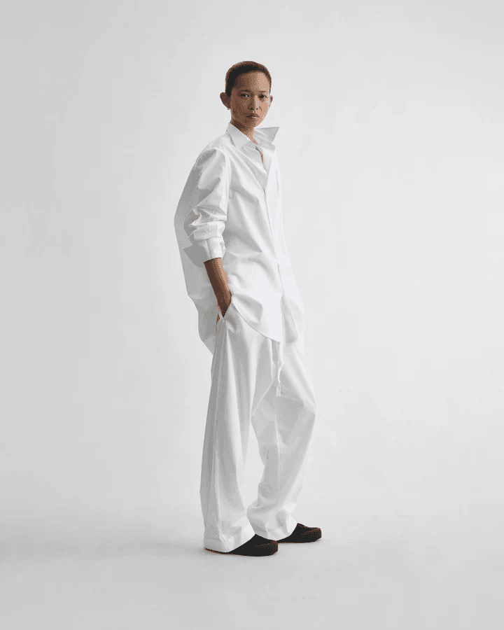 High-Waist Tailored Trousers